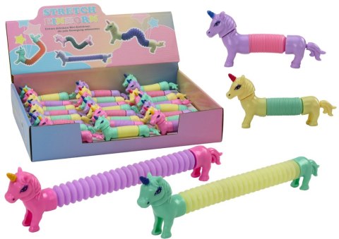 LEAN TOYS Jednorożec Do Rozciągania Antystresowy Pop Tube MIX