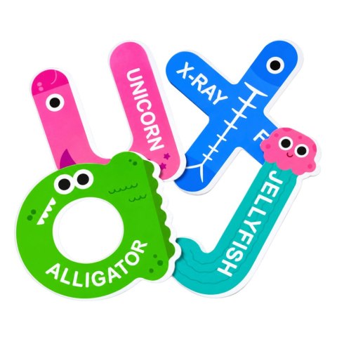 LEAN TOYS Puzzle Magnetyczne Literki Edukacyjne Magnesy Na Lodówkę Tablice 26 el.