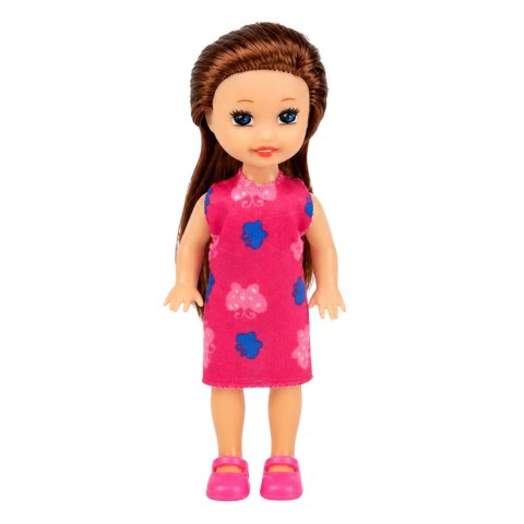 LEAN TOYS Zestaw Mini Laleczka Z Kasą Fiskalną Sprzedawczyni Akcesoria Hamburger Lody