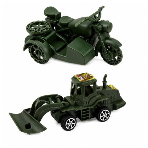 LEAN TOYS Zestaw Wojskowy Militarny Żołnierzyki Helikopter Pojazdy Baza 58 el.
