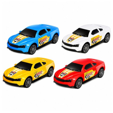 LEAN Toys Ciężarówka Lora Transporter Laweta z 4 Samochodami Światła Dźwięki