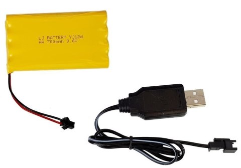 LEAN Toys Duży Czołg Zdalnie Sterowany R/C 2.4 Ghz Światła Odgłosy Strzelania Żółty