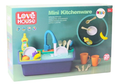 LEAN Toys Elektryczny Zlewozmywak Obieg Wody Suszarka Naczynia Owoce