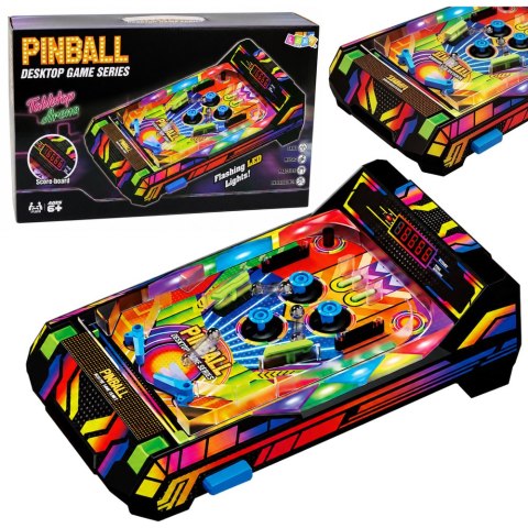LEAN Toys Gra Stołowa Pinball Elektroniczny Fliper Z Licznikiem Punktów LED Dźwięki