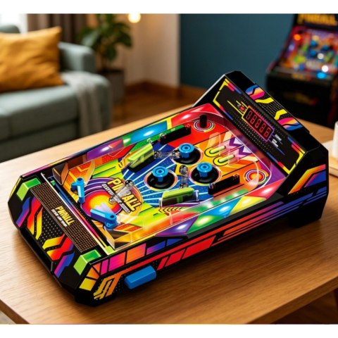 LEAN Toys Gra Stołowa Pinball Elektroniczny Fliper Z Licznikiem Punktów LED Dźwięki