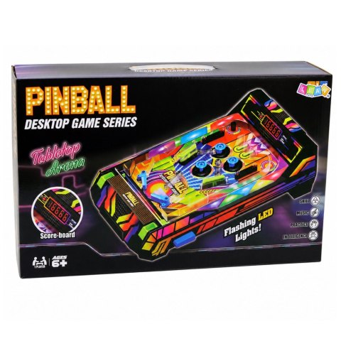 LEAN Toys Gra Stołowa Pinball Elektroniczny Fliper Z Licznikiem Punktów LED Dźwięki