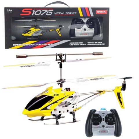LEAN Toys Helikopter Zdalnie Sterowany RC Żyroskop Syma S107G Żółty