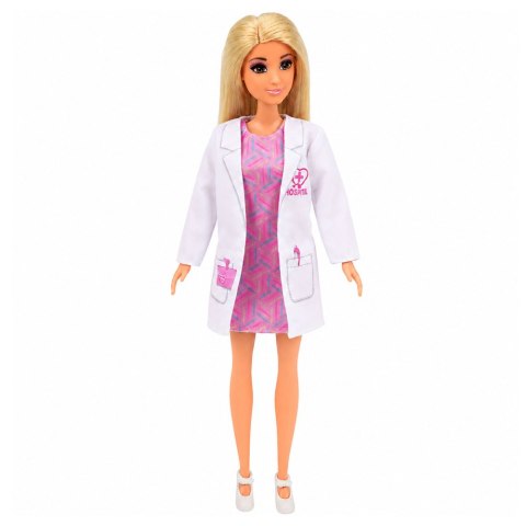 LEAN Toys Lalka Anlily Lekarka z Pacjentką Łóżko Szpitalne Wózek Medyczny Akcesoria