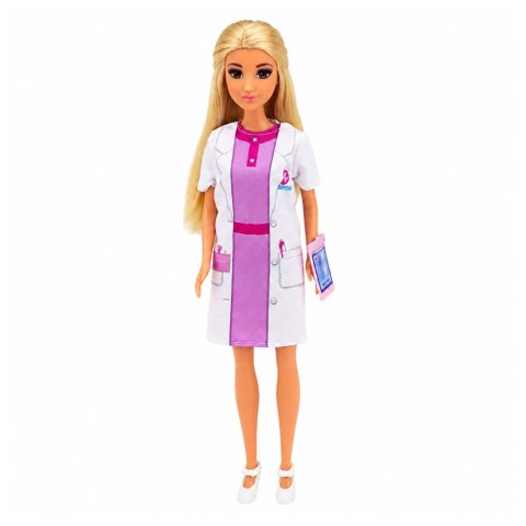 LEAN Toys Lalki Anlily Lekarka z Pacjentką Łóżko Szpitalne Kroplówka Akcesoria