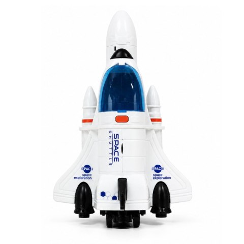LEAN Toys Prom Kosmiczny Wahadłowiec Figurka Kosmonauty Światła Dźwięki Efekt Dymny
