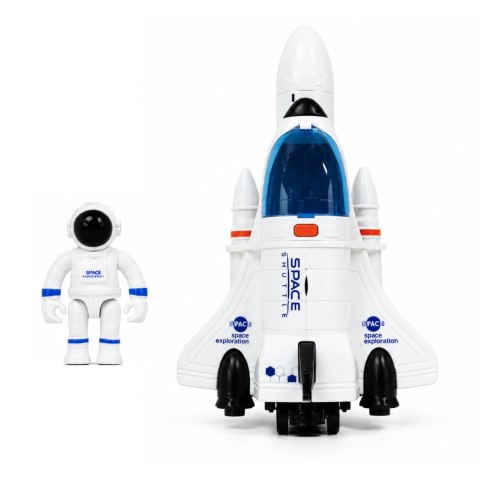 LEAN Toys Prom Kosmiczny Wahadłowiec Figurka Kosmonauty Światła Dźwięki Efekt Dymny