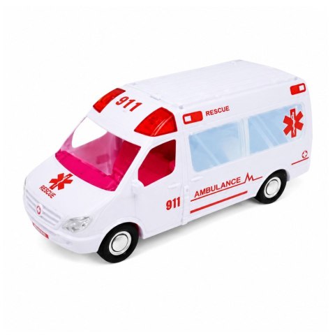 LEAN Toys Rozkładany Ambulans Dla Lalek Szpital Mini Laleczka Akcesoria 11 el.