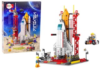 LEAN Toys Stacja Kosmiczna Klocki Konstrukcyjne Statek Rakieta Kosmosmiczna 521ele.