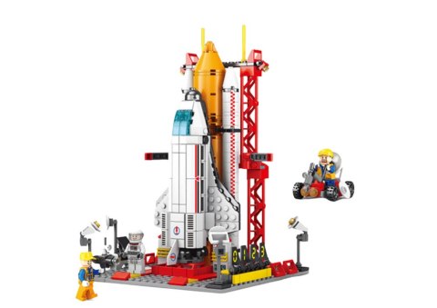 LEAN Toys Stacja Kosmiczna Klocki Konstrukcyjne Statek Rakieta Kosmosmiczna 521ele.