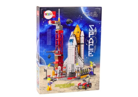 LEAN Toys Stacja Kosmiczna Klocki Konstrukcyjne Statek Rakieta Kosmosmiczna 521ele.