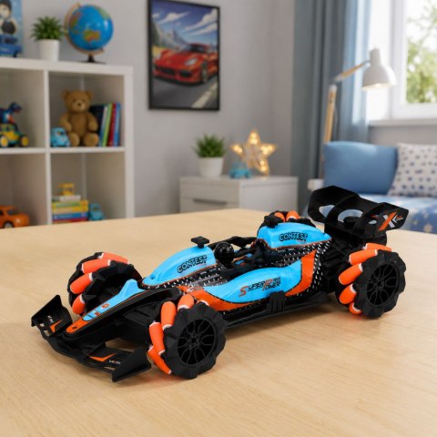 LEAN Toys Wyścigówka Zdalnie Sterowana Samochód RC Obrót 360° 4WD Światła 1:14