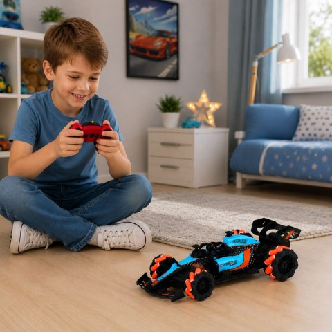 LEAN Toys Wyścigówka Zdalnie Sterowana Samochód RC Obrót 360° 4WD Światła 1:14