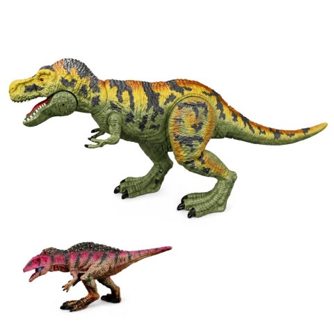 LEAN Toys Zestaw Dinozaur T-Rex Ruchomy Myśliwy Motor Figurki Akcesoria Dźwięki