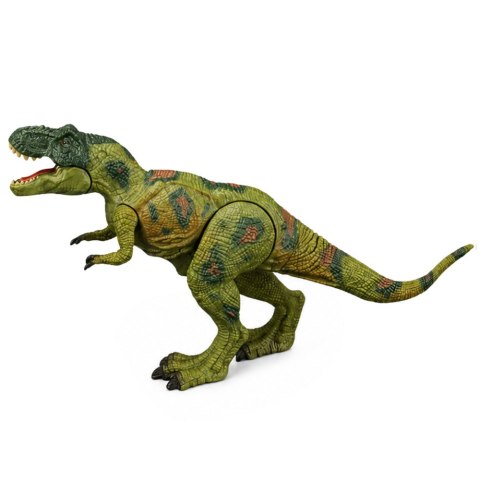 LEAN Toys Zestaw Łowcy Dinozaurów Figurka Dinozaur T-Rex Myśliwy Samochód Dźwięki