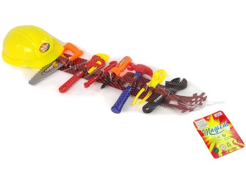 LEAN Toys Zestaw Majsterkowicza Pas z Narzędziami Kask Klucz