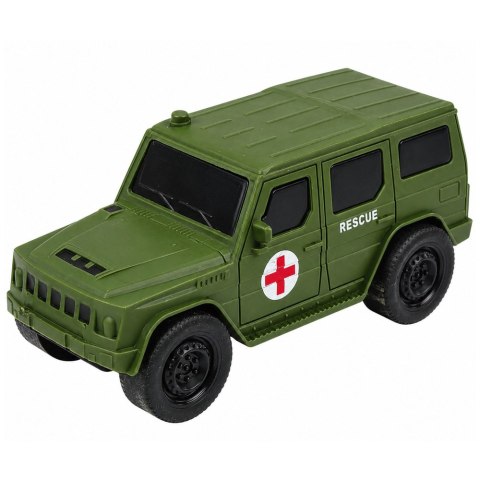 LEAN Toys Zestaw Militarny Żołnierzyki Pojazdy Baza Wojskowa Wieża Figurki 46 el.