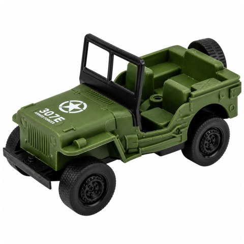 LEAN Toys Zestaw Militarny Żołnierzyki Pojazdy Baza Wojskowa Wieża Figurki 46 el.