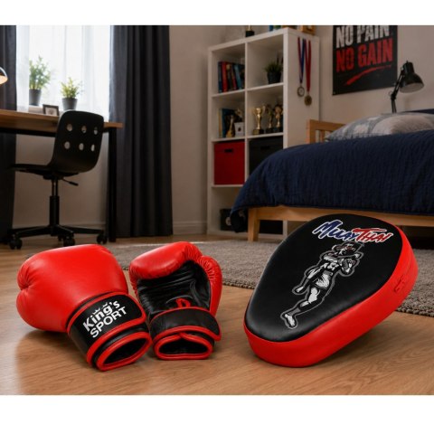 LEAN Toys Zestaw Sportowy Bokserski Rękawice Łapa Treningowa 2w1 MUAY THAI