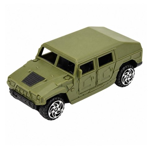 LEAN Toys Zestaw Wojskowy Militarny Żołnierzyki Czołg Pojazd Armata 13 el.