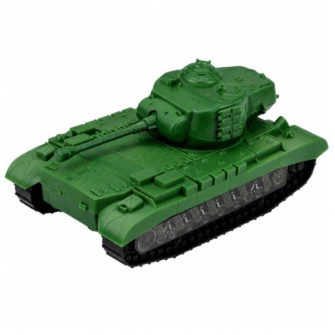 LEAN Toys Zestaw Wojskowy Militarny Żołnierzyki Czołg Pojazd Armata 13 el.