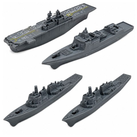 LEAN Toys Zestaw Wojskowy Militarny Żołnierzyki Pojazdy Statki Myśliwce Baza 54 el.