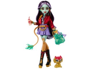 Mattel Mattel Lalka Monster High Jinafire Long + figurka zwierzak Cloudy ZA6707