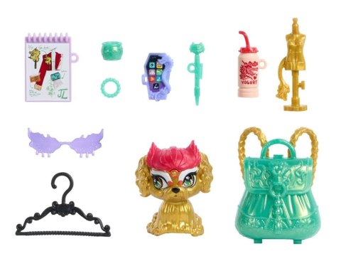 Mattel Mattel Lalka Monster High Jinafire Long + figurka zwierzak Cloudy ZA6707