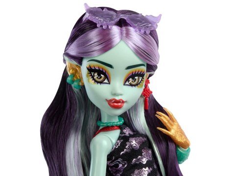 Mattel Mattel Lalka Monster High Jinafire Long + figurka zwierzak Cloudy ZA6707