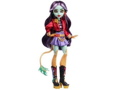 Mattel Mattel Lalka Monster High Jinafire Long + figurka zwierzak Cloudy ZA6707
