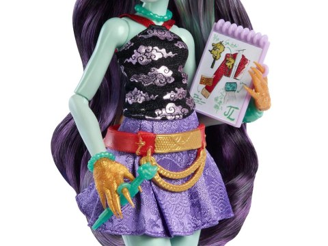 Mattel Mattel Lalka Monster High Jinafire Long + figurka zwierzak Cloudy ZA6707