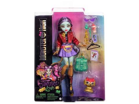 Mattel Mattel Lalka Monster High Jinafire Long + figurka zwierzak Cloudy ZA6707