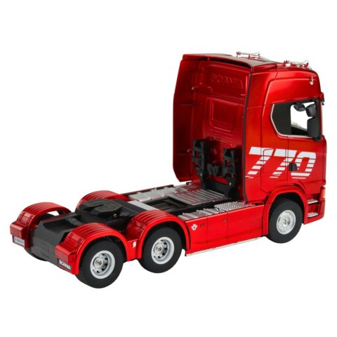 HUINA Ciężarówka Scania 770S Z Naczepą Zdalnie Sterowana RC Huina Czerwona 1:18