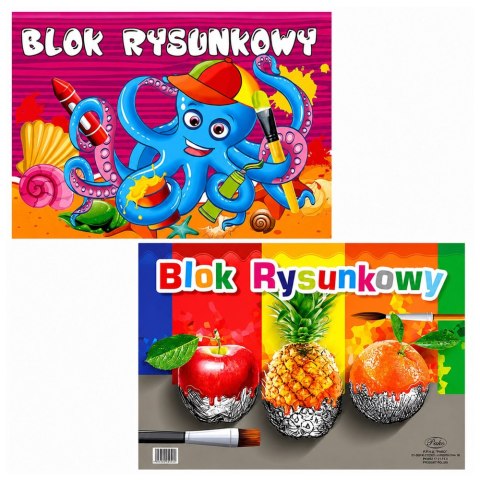 LEAN School Blok rysunkowy biały A3 19 kartek 80g PROTOS