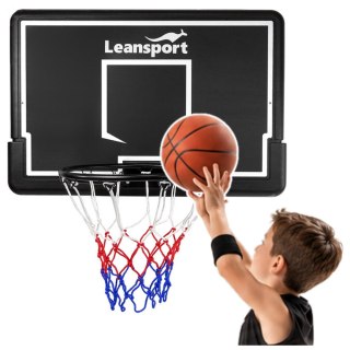LEAN Sport Kosz Do Koszykówki Do Powieszenia Tablica Kosz Ogród Czarny 90 cm