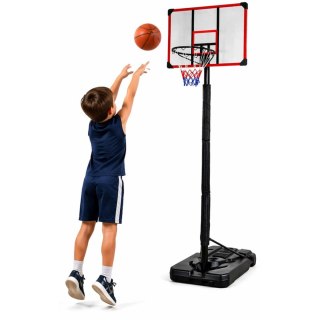 LEAN Sport Kosz do Koszykówki Mobilny Regulowany Stojak 200-305cm