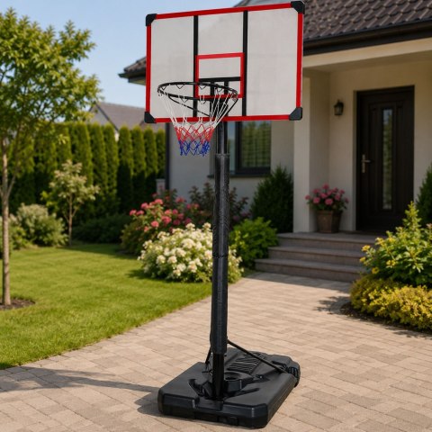 LEAN Sport Kosz do Koszykówki Mobilny Regulowany Stojak 200-305cm