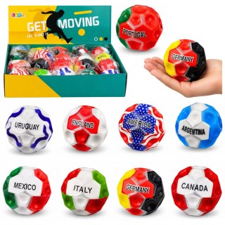 LEAN TOYS Piłeczka Piankowa z Wgłębieniami Do Odbijania Antystresowa Flaga 7cm