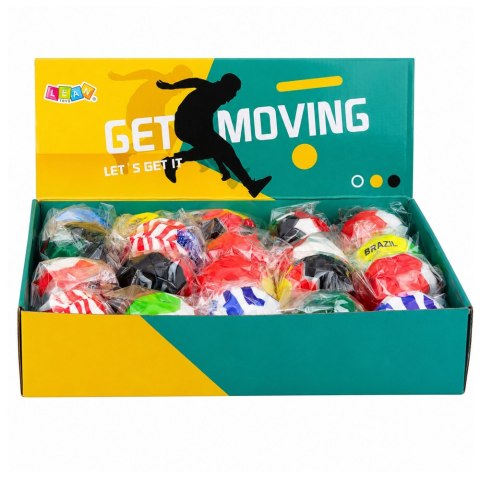 LEAN TOYS Piłeczka Piankowa z Wgłębieniami Do Odbijania Antystresowa Flaga 7cm