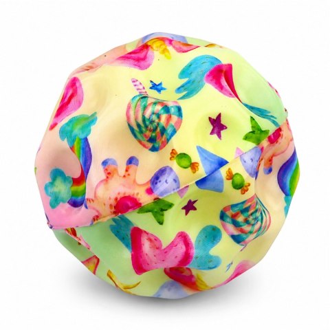 LEAN TOYS Piłeczka Piankowa z Wgłębieniami Do Odbijania Antystresowa Jednorożce 7cm