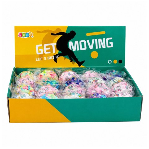 LEAN TOYS Piłeczka Piankowa z Wgłębieniami Do Odbijania Antystresowa Jednorożce 7cm