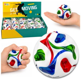 LEAN TOYS Piłeczka Piankowa z Wgłębieniami Do Odbijania Antystresowa Piłka Nożna 7cm