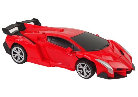 LEAN Toys Auto Robot 2w1 Pilot R/C Zdalnie sterowane Czerwony