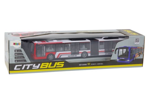 LEAN Toys Autobus Miejski Zdalnie Sterowany RC Czerwono-Biały