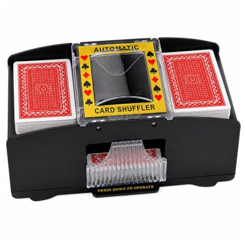 LEAN Toys Automatyczna Tasowarka Maszynka Do Kart Do Gry Elektroniczna 2 Talie