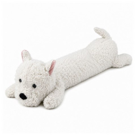 LEAN Toys Duży Pluszowy Pies West Highland Przytulanka Maskotka Biały 90 cm